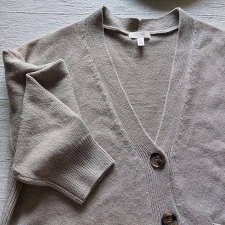 Cardigan Strickjacke, beige von H & M, 40 / 42