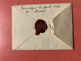 Historischer Brief Interlaken 1755 mit Siegel original