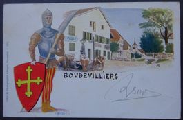 Litho-Ansichtskarte 1904 / Boudevilliers (NE)