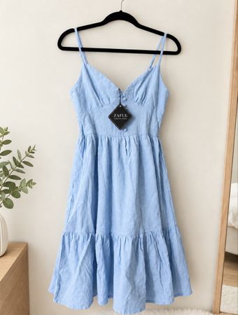 Zaful Kleid hellblau Grösse L neu mit Etikett