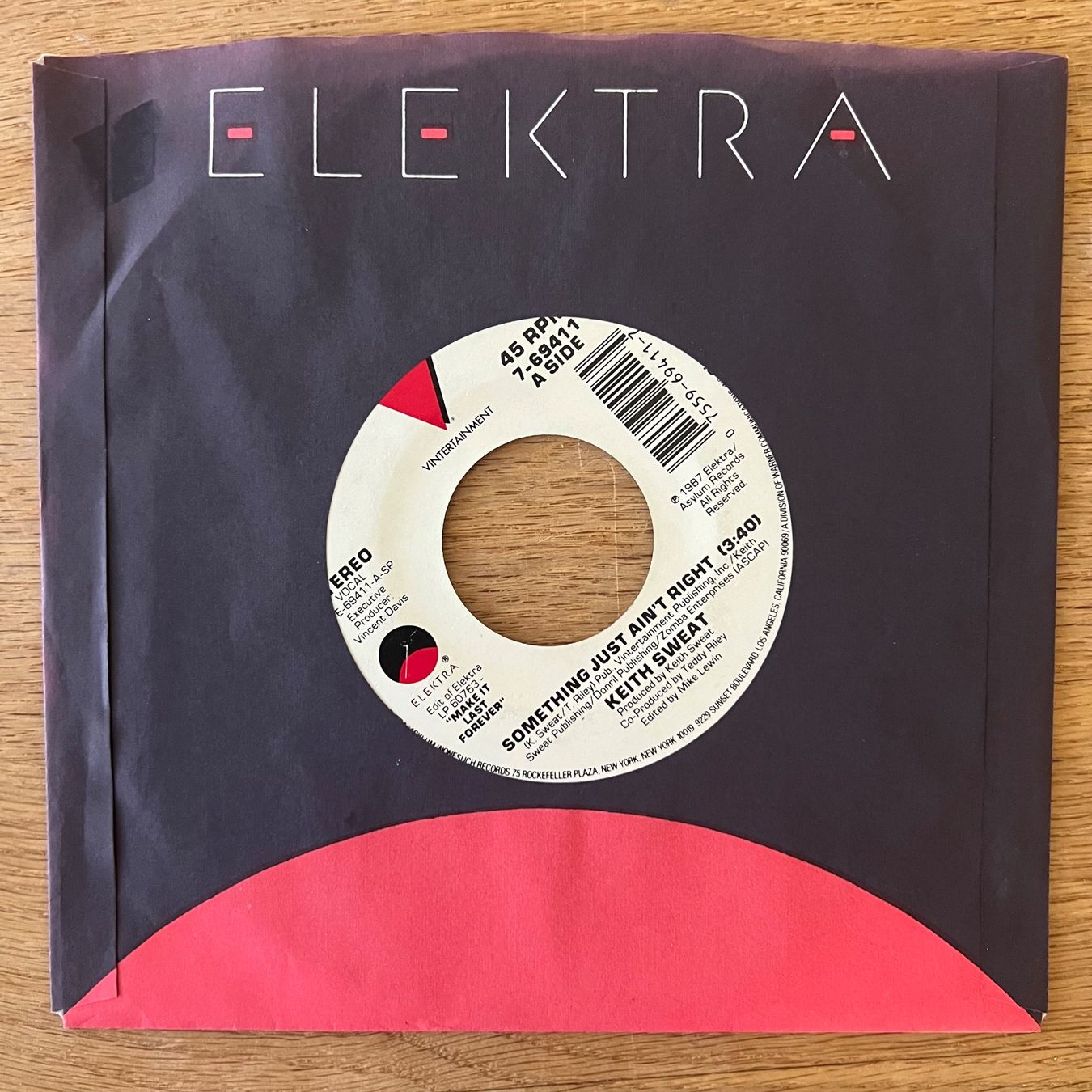 Dischi in vinile: Keith Sweat - Something Just Ain't Right / 1. US-Press. 1987 – Usato da Gais venduto da soundcave57