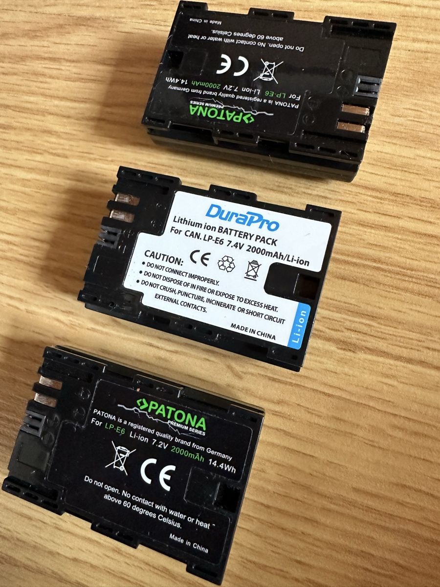 Canon Batterie: 3x LP-E6 Batterien für Canon – Usato da Münsingen venduto da Secondhand89 1
