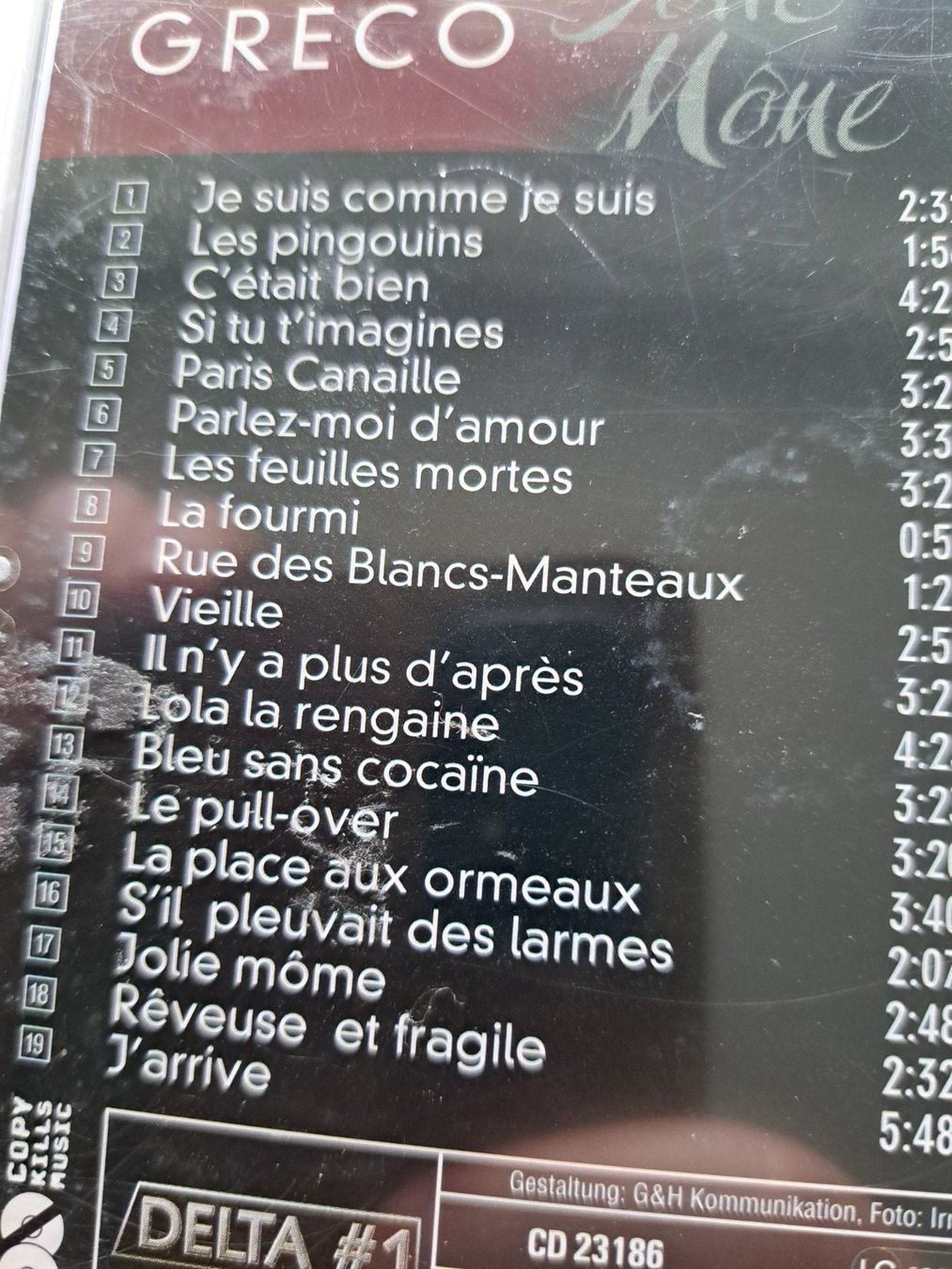 CD: Cd Juliette Gréco - Jolie môme  – Usato da Pully venduto da bro_n52j 2