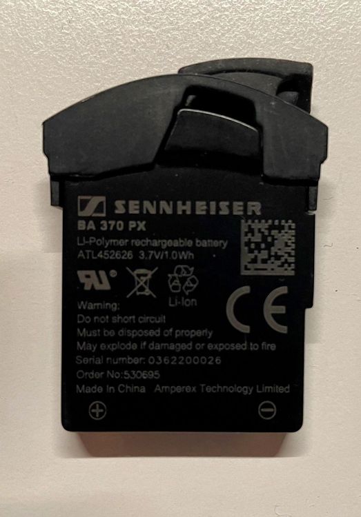 Batteria Vhbw Per Sennheiser BA370 – Ricambio Li-Poly 270mAh Per Auricolari Wireless - 5