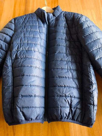 Bequeme Daunenjacke Herren XL dunkelblau NEU