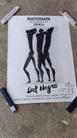 Ausstellung Del Negro Plakat 1984 Zürich, mit Signatur (LG)