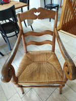 Fauteuil paillé style provencal