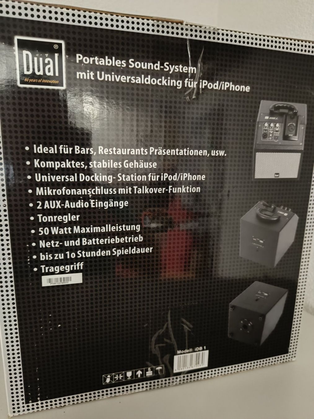 Dual Casse acustiche: Dual iDB 1 Soundsystem mit Head-Set Microphon – Usato da Bennwil venduto da Smileandwin1 2
