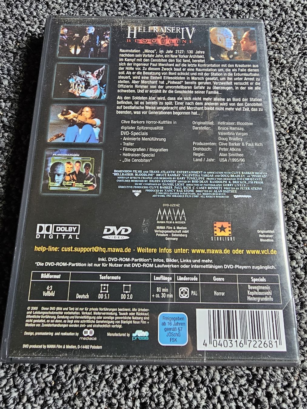 Tutti i DVDs: DVD Hellraiser IV Bloodline(23200) – Usato da Ruswil venduto da jan_bxl5 1