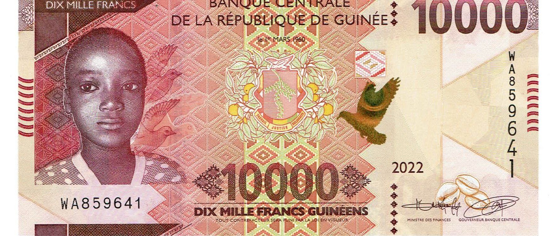 Banconote: Guinea 10000 Francs 2022 UNZ – Nuovo (secondo la descrizione) da Steffisburg venduto da ber_8htf