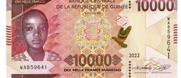 Guinea 10000 Francs 2022 UNZ