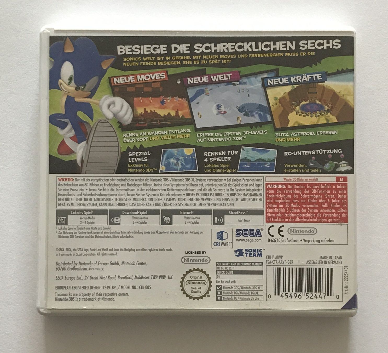 Giochi: 3DS - Sonic: Lost World – Usato da Allschwil venduto da Bullach 2