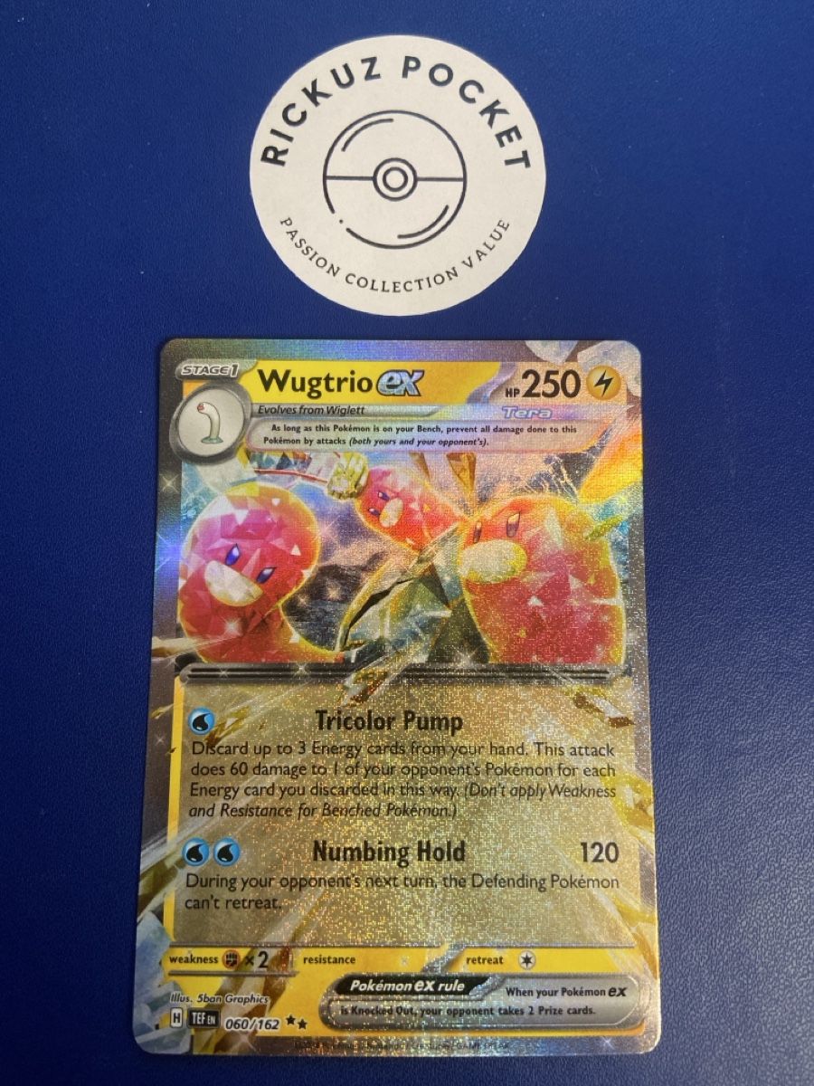Pokémon Sammelbilder & Trading cards: Wugtrio Ex #60 Pokémon Temporal Forces – Gebraucht aus Montagnola von Rickuz
