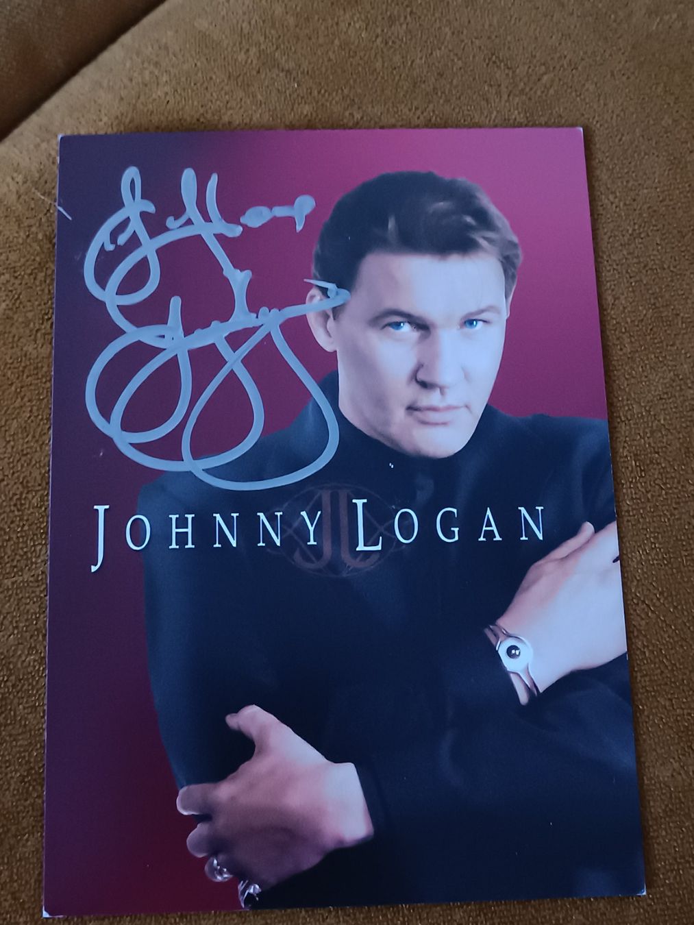 Autografi: Johnny Logan - handsigniert – Usato da Menziken venduto da Artographs