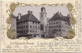 LA CHAUX - de - FONDS, carte fenêtre