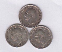 Toutes les monnaies: 3X 5 Lire 2927 Silber. – D'occasion à Zürich par burgi9 1