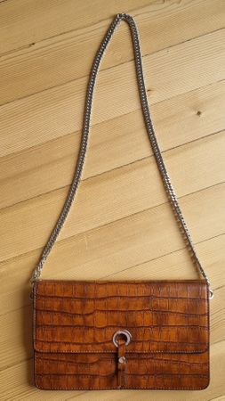 ZARA Kunstlederhandtasche braun