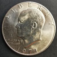 P7 - USA 1 Dollar 1971 Eisenhower Silver