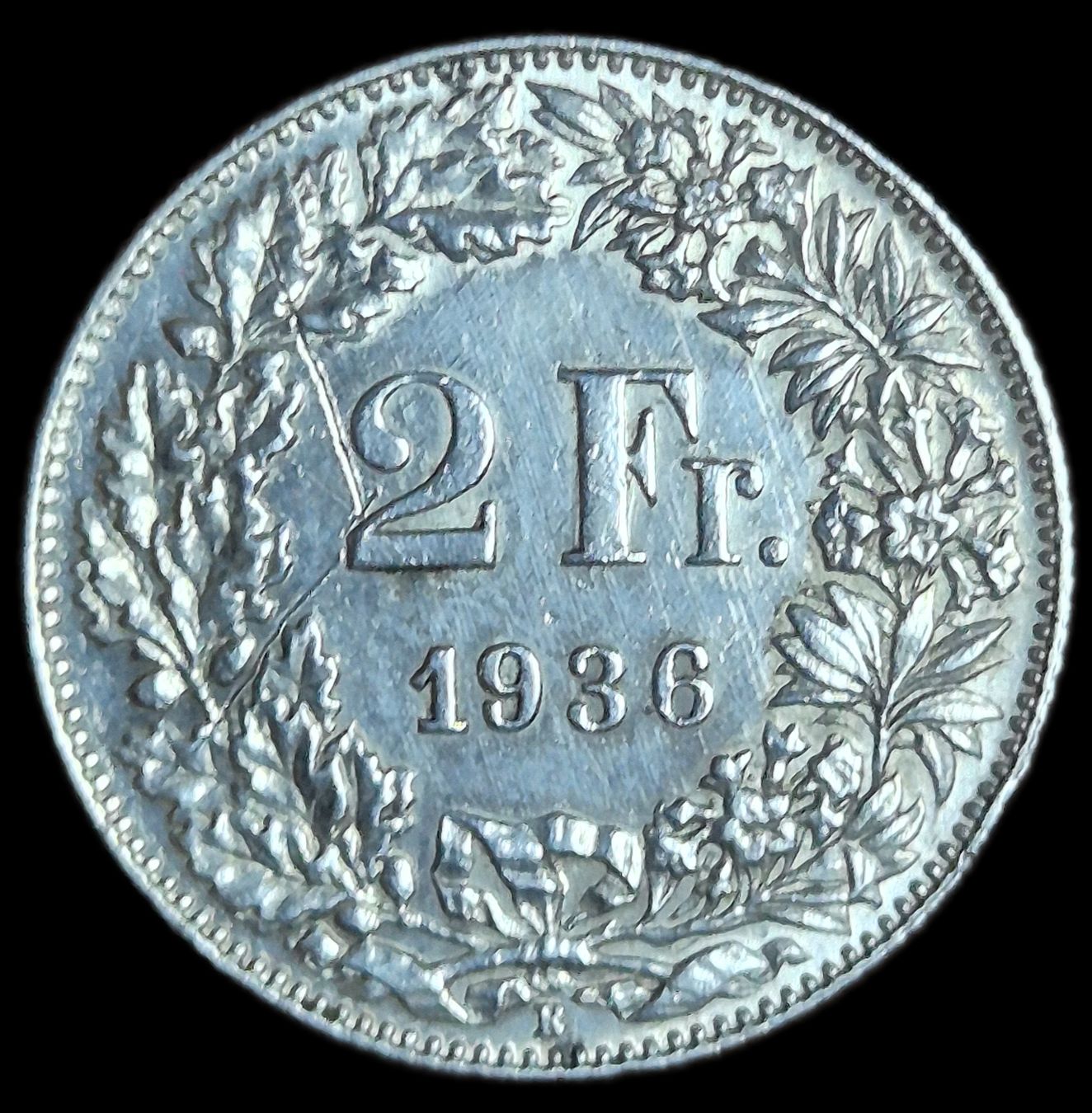 Tutti le monete: Top Silber 2 Franken 1936 – Usato da Grenchen venduto da Grenchen_Coins 1