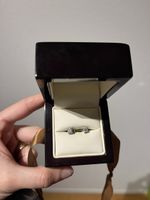 Diamond earrings new with certificate