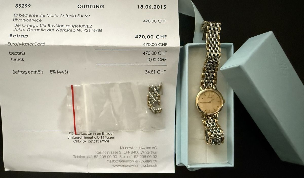 Omega Orologi: Omega Damen Uhr – Nuovo (secondo la descrizione) da Wiesendangen venduto da Drachen12