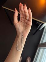 Zarte silberne Zirkonia-Halskette | silver zircona necklace