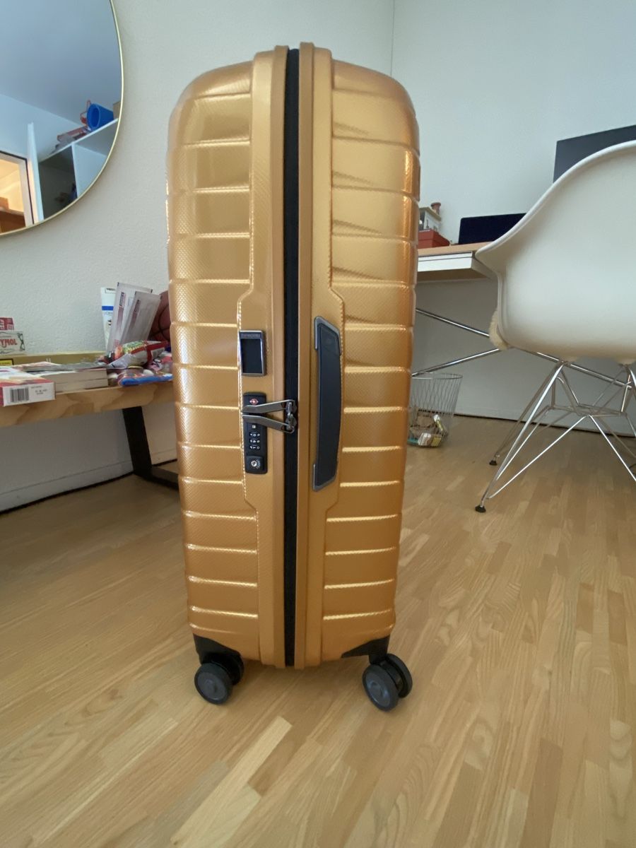 Samsonite Valigie: Samsonite Koffer Proxis 75 cm, 98 Liter,  Farbe gold. – Nuovo (secondo la descrizione) da St. Gallen venduto da Brokka 2