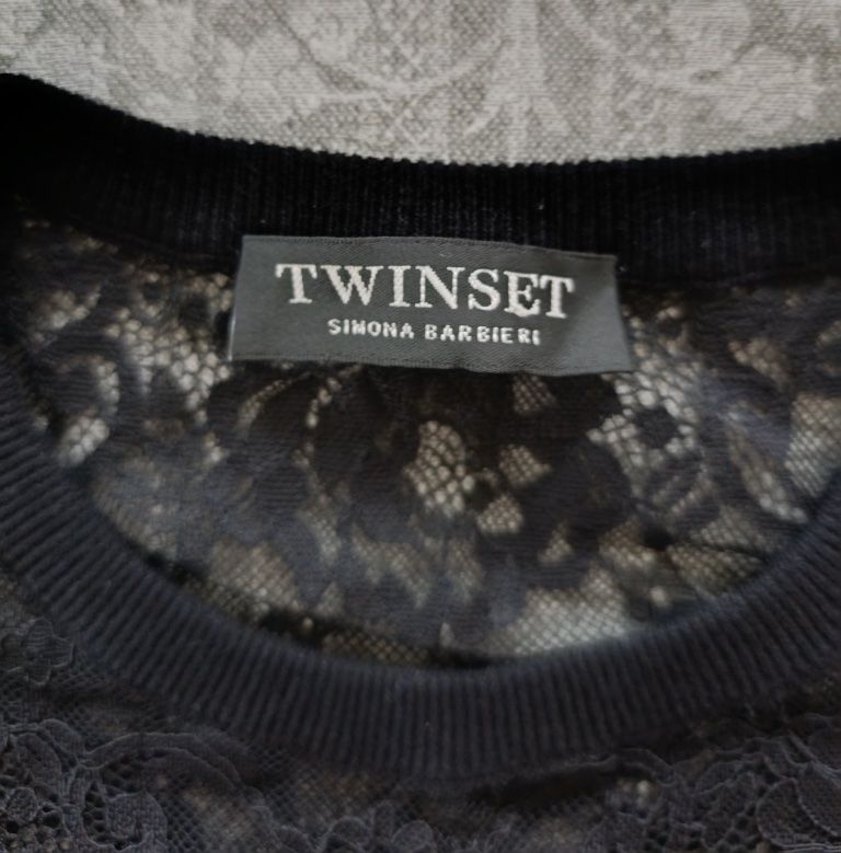 Twinset Maglioni & Felpe: Twinset Pullover mit Spitze, schwarz, Gr. S, neuwertig – Nuovo (secondo la descrizione) da Hergiswil NW venduto da pol_9dl8 2