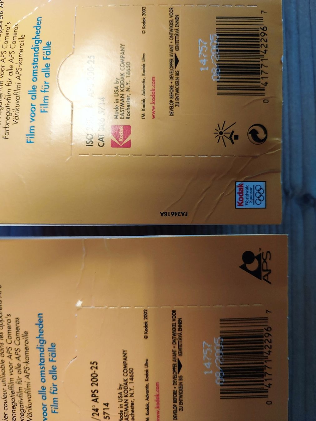 Kodak Pellicole: kodak advantix ultra200 – Nuovo e nell'imballaggio originale da Troistorrents venduto da Bretzel 2