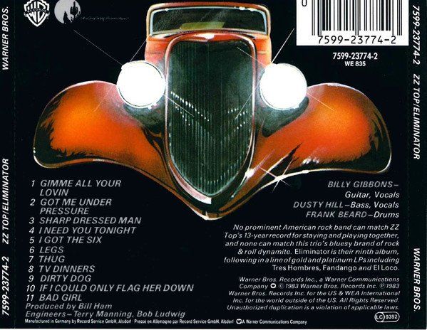 CDs: CD ZZ Top - Eliminator (1983) – D'occasion à Möriken AG par mineralia 1