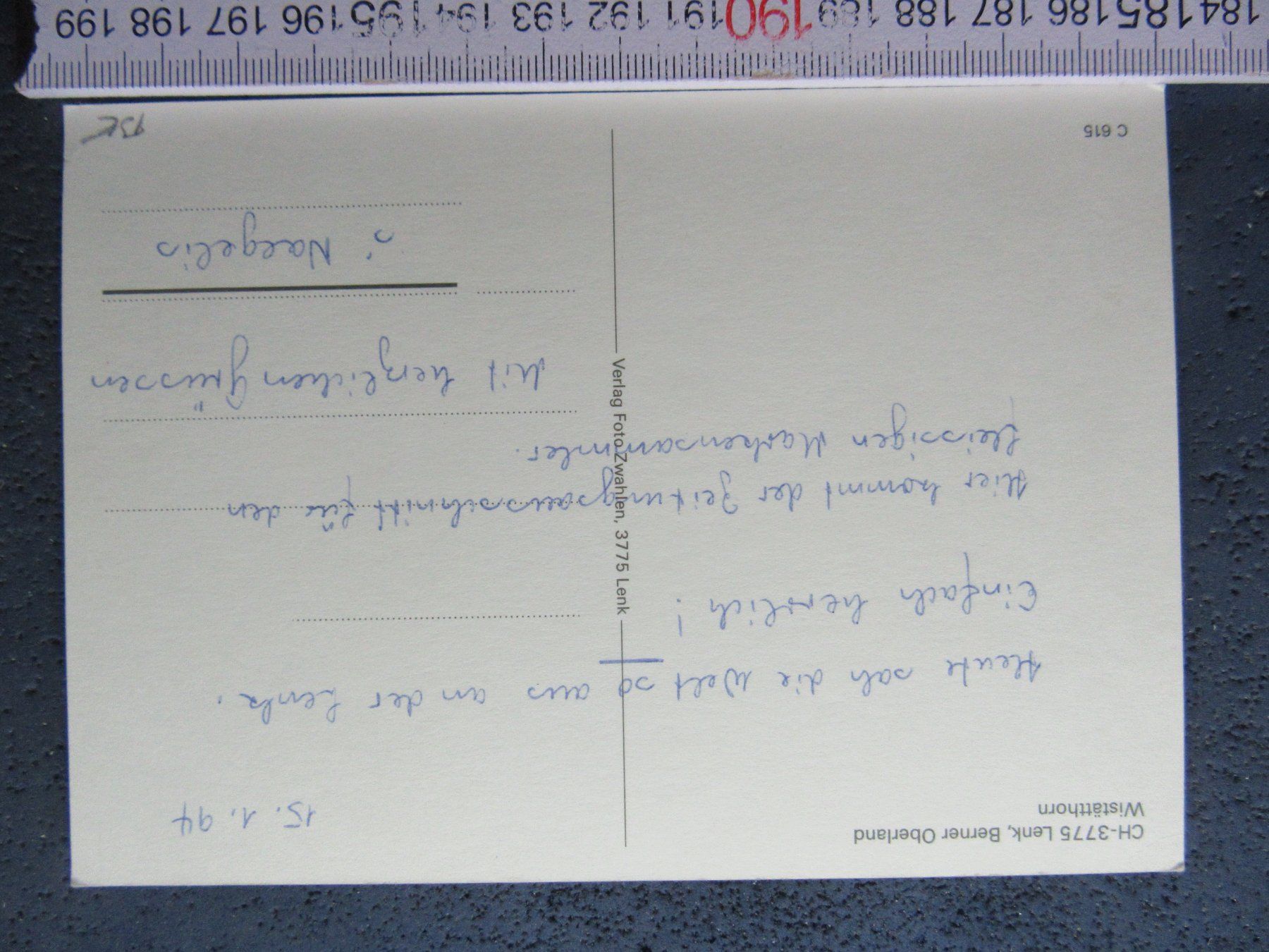 Cartoline postali: LENK BEO WISTÄTTHORN AK BE – Usato da Ettingen venduto da Hausi4711 1