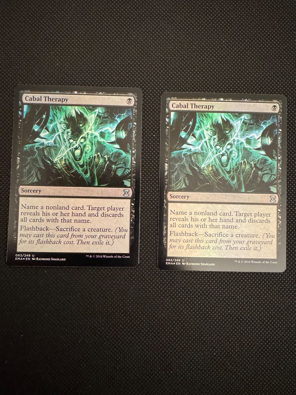 Magic The Gathering Carte collezionabili: 2x Foil Cabal Therapy – Usato da Bramois venduto da RicardoFernandes