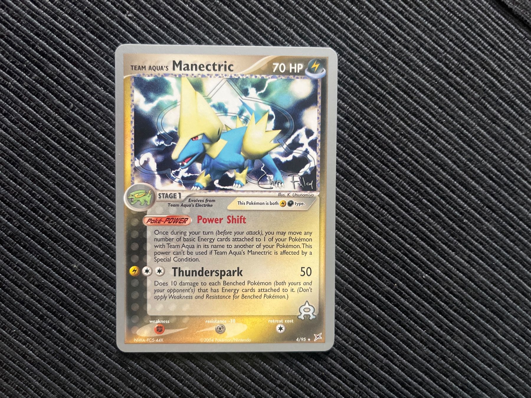 Pokémon Carte collezionabili: Pokemon Manectric Team Aqua Championships 2004 – Usato da Wabern venduto da Collectfun