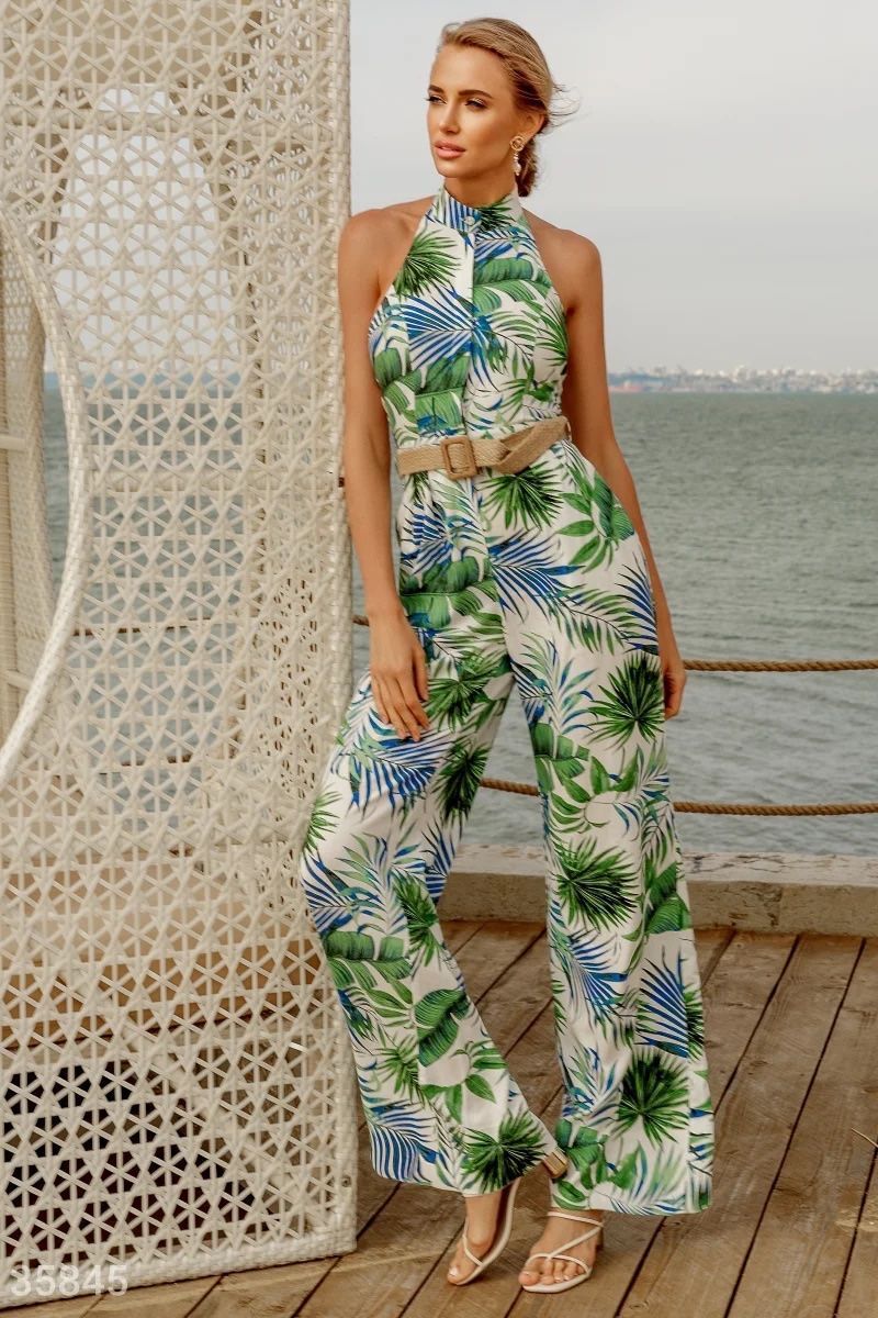 Jumpsuits: Jumpsuit with Tropical Print Size: M NEW – Neu und originalverpackt aus Zürich von Ms.Me-Fashion 1