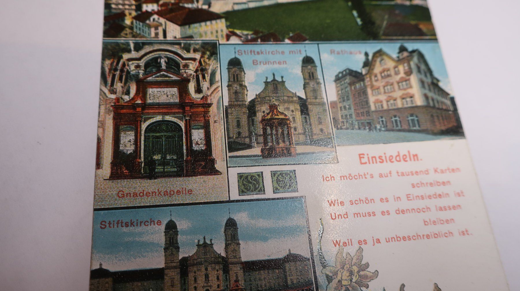 Ansichtskarten: Einsiedeln Multivues  1911 – Gebraucht aus Cormoret von Pascalll2001 2