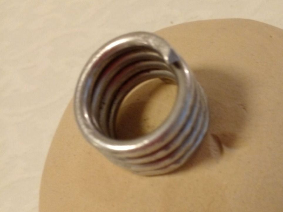 Anelli: Designer ALU Damen Spiral Ring Gr.M /ca. 18 – Usato da Münchenbuchsee venduto da babilibern 1