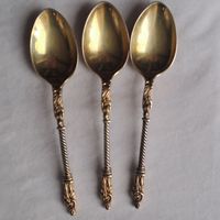 3 Apostle Löffel Englisch Sterling Silber Figurenaufsatz 