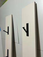 2x Germania Garderobenpaneel 3728 – Kaschmir, 6 Klapphaken