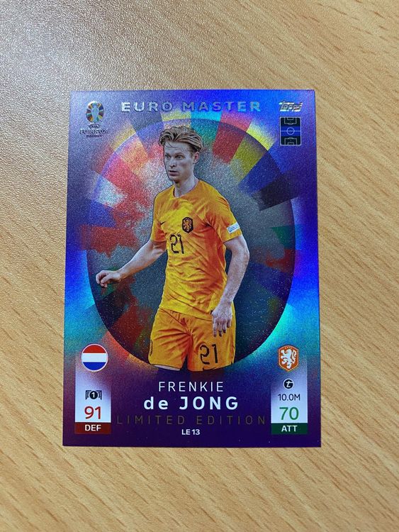 Topps Match Attax Euro 2024 Limited Edition Frenkie de Jong | Kaufen ...