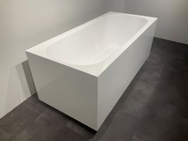 086 Eckbadewanne stein.haus, WSP fugenlos, 165x75x60cm