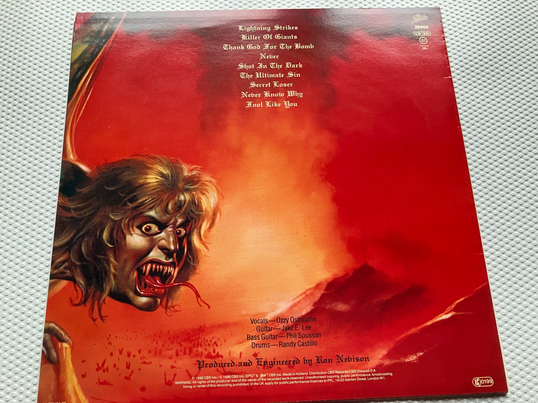 Dischi in vinile: Ozzy Osbourne – Usato da Aarwangen venduto da Jukebox3 2