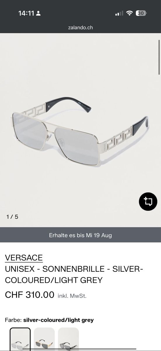 Versace Occhiali & Lenti: Versace glasses Metal New – Nuovo e nell'imballaggio originale da Zürich venduto da wut_25df 7