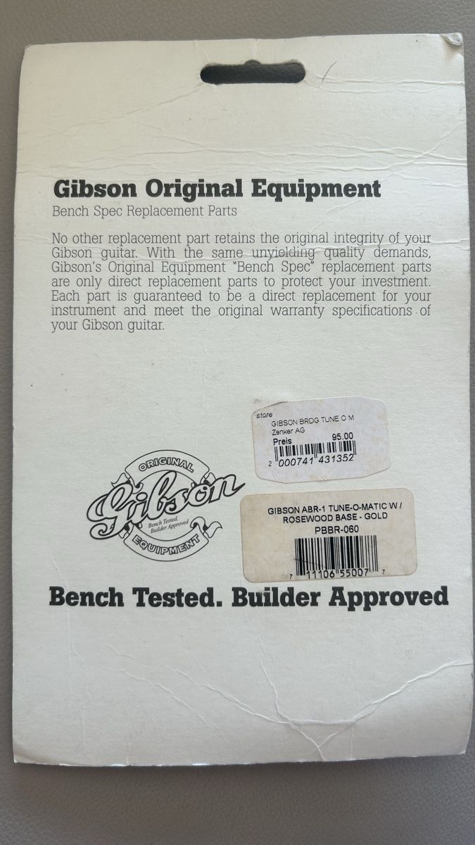 Gibson Strumenti musicali: Gibson PBBR-080 – Nuovo e nell'imballaggio originale da Fällanden venduto da E51 1