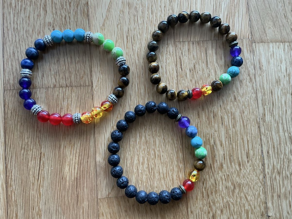Bracciali & Braccialetti: Chakra Gemstone Bracelet - Healing Crystals – Nuovo (secondo la descrizione) da St-Prex venduto da Columbiajim