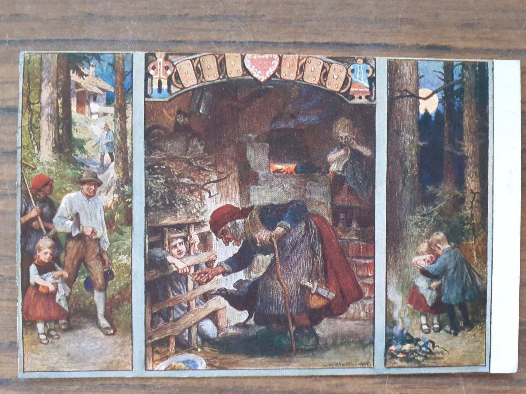 Ansichtskarten: Ansichtskarte Märchen Hänsel und Gretel – Gebraucht aus Mörschwil von lindaswunderkiste