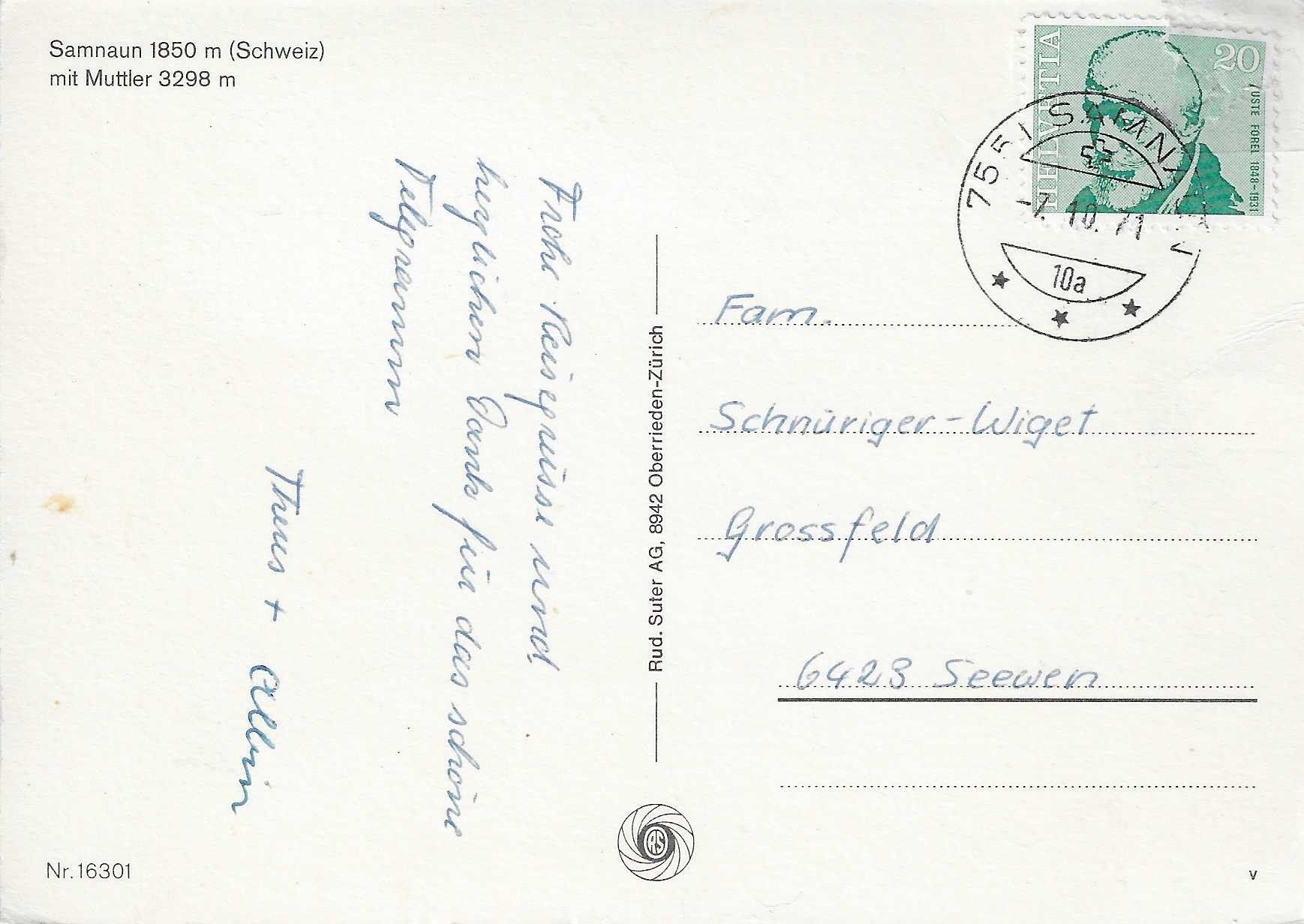 Cartoline postali: Samnaun GR – Usato da Rothrist venduto da Stranglehold 1
