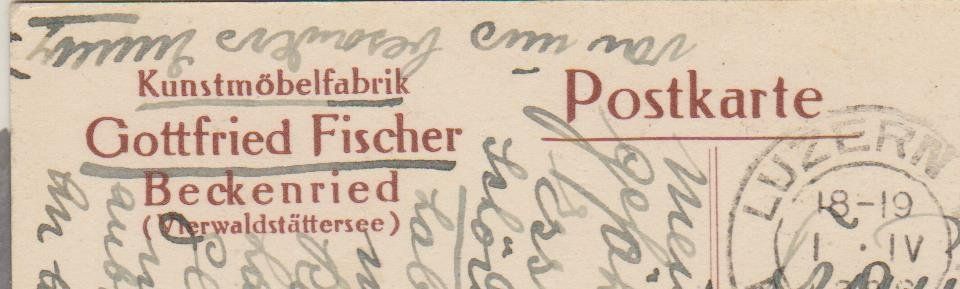 Cartoline postali: Beckenried  -  12 alte Ansichtskarten ab 1902 – Usato da Vitznau venduto da Ropaku 8