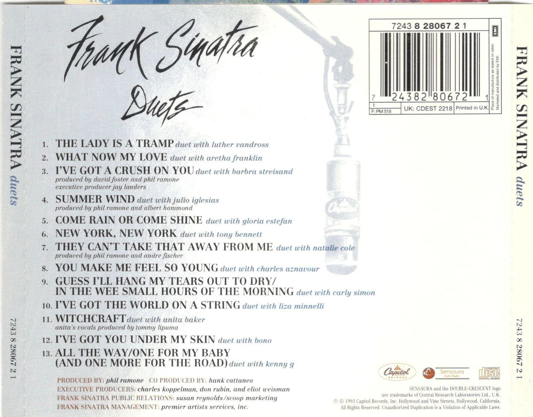 CDs: Frank Sinatra CD Duets – Gebraucht aus St. Margarethen TG von ursk10 1