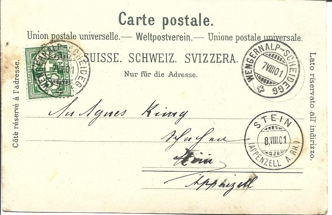 Cartes postales: AK Litho Scheidegg – D'occasion à Appenzell par mai25 1