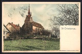 Künstler Hermann Daur: St. Chrischona, 